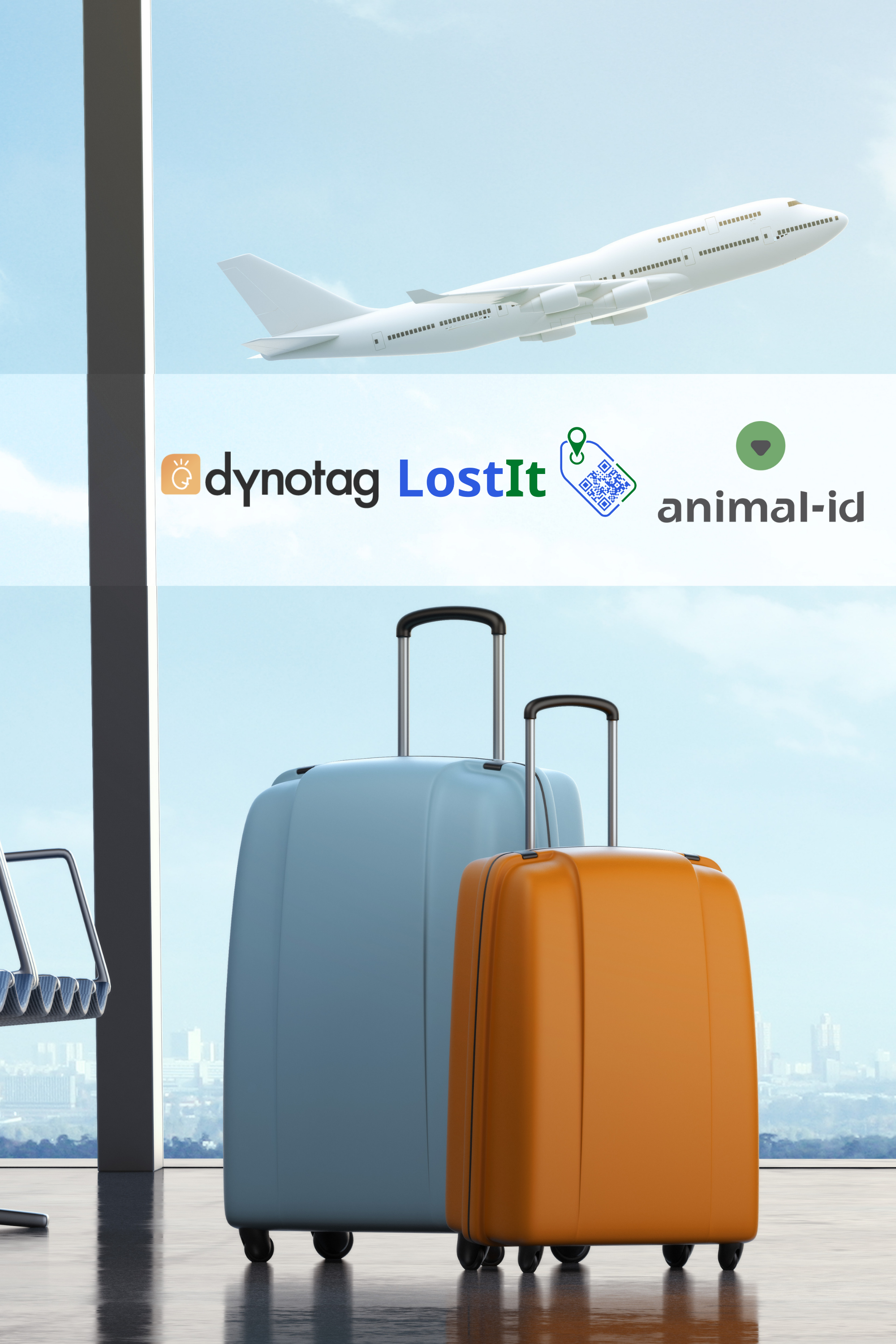 Comparison of luggage tag brands including LostIt Tag, Dynotag, and Animal ID, highlighting their features and applications for travelers seeking secure and effective luggage tracking solutions.