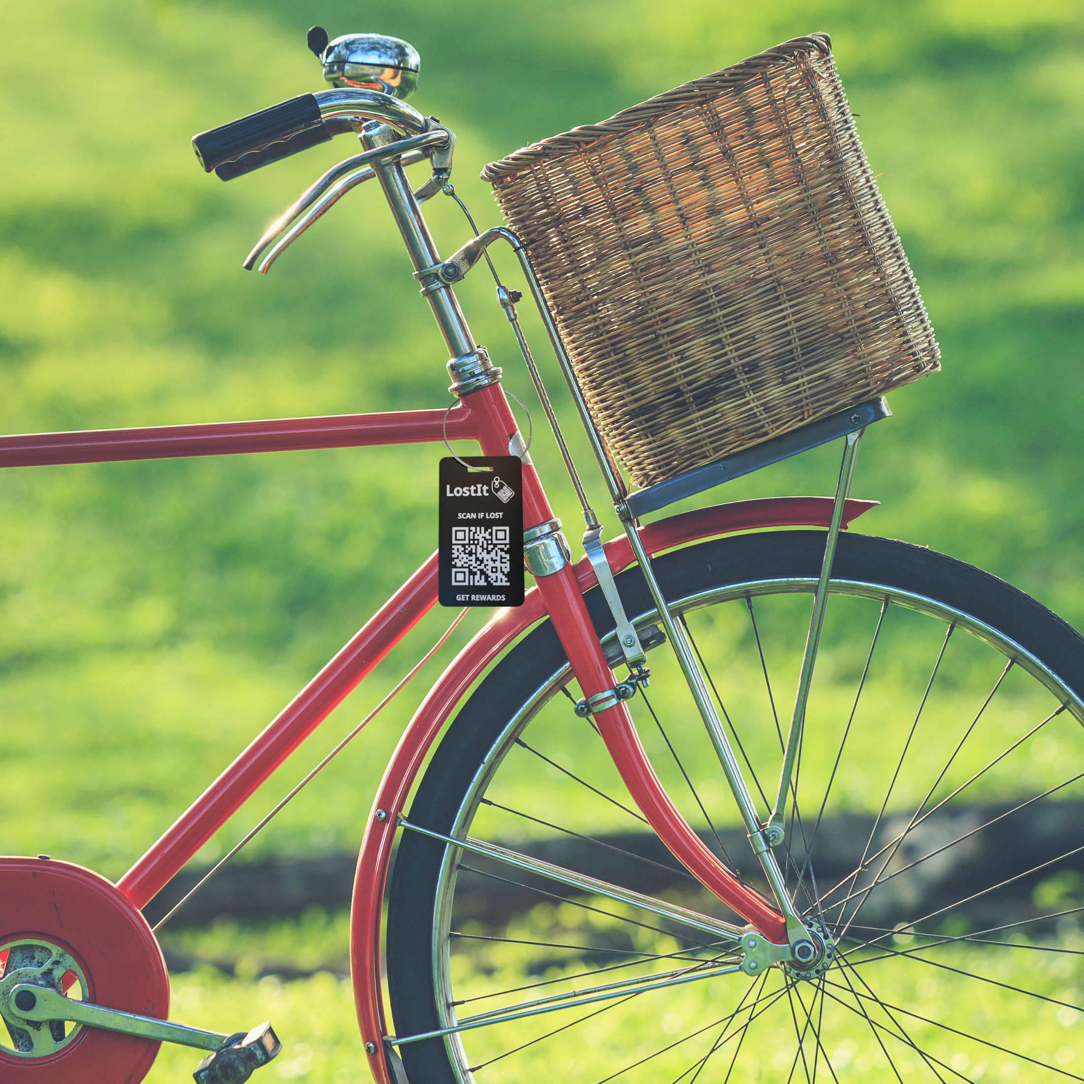 LostIt Tag QR Code tags are highly durable and can be applied to any personal item , including a bicycle. If you need to move a bicycle, someone can contact you by scanning your LostIt QR tag.