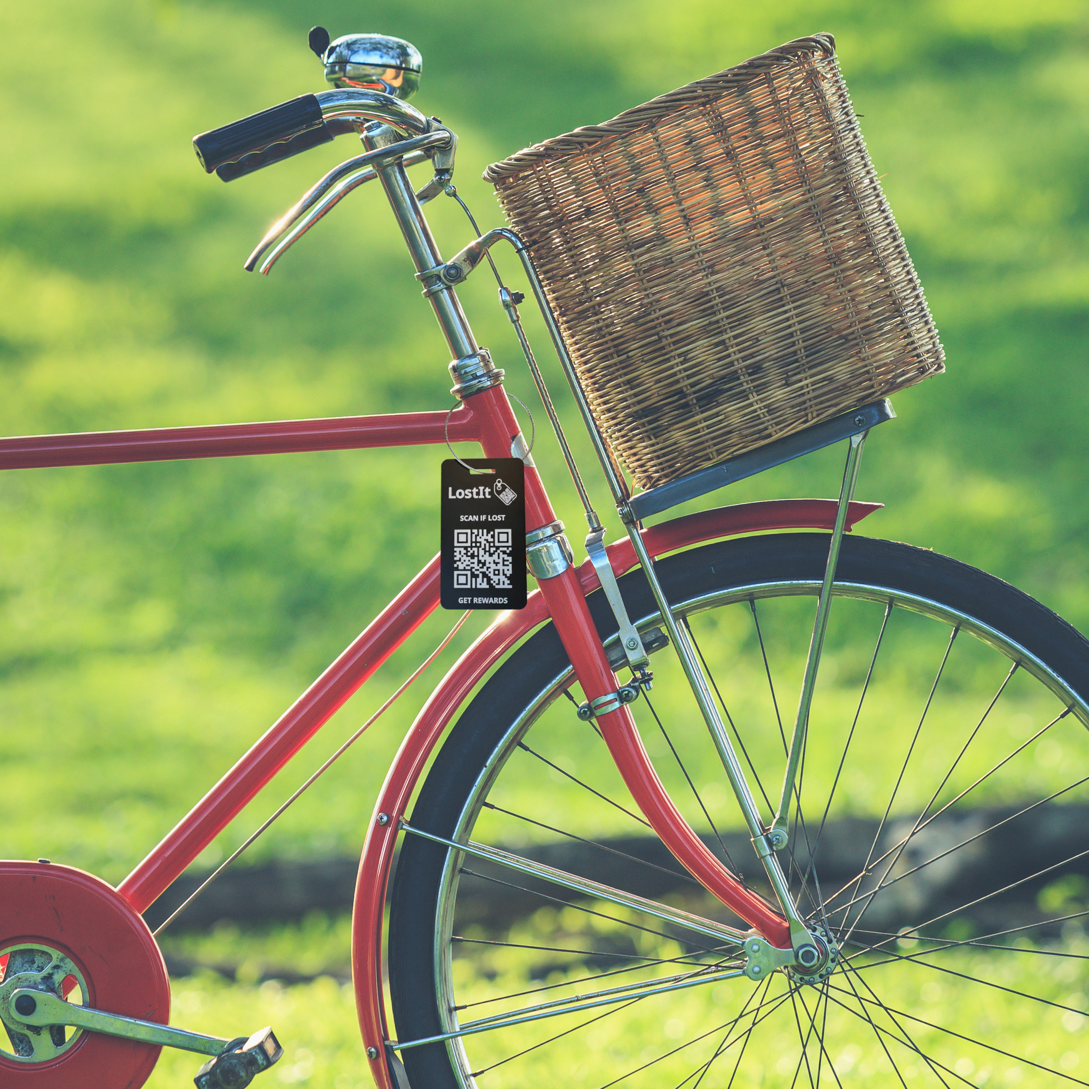 LostIt Tag QR Code tags are highly durable and can be applied to any personal item , including a bicycle. If you need to move a bicycle, someone can contact you by scanning your LostIt QR tag. 